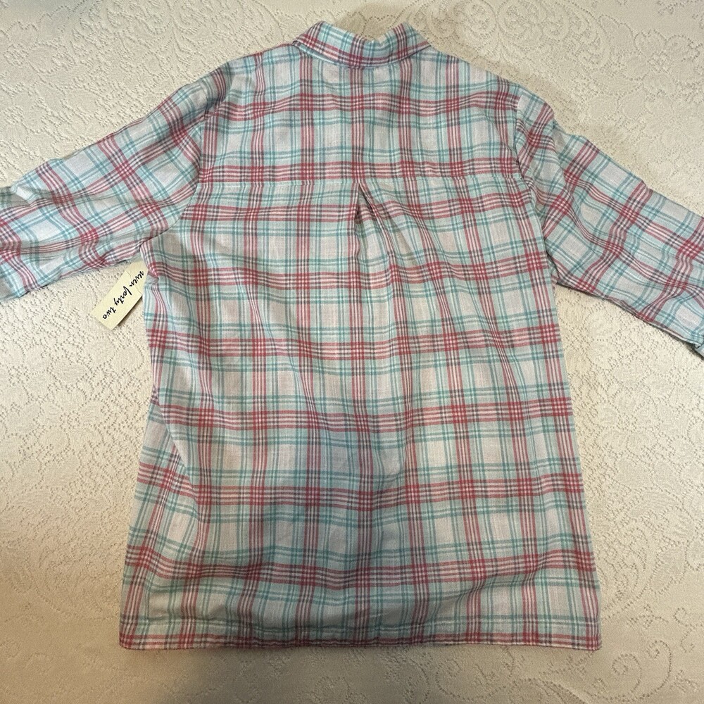 Seven Forty-Two Size M Multicolored 3/4 Sleeve Button Up Shirt - Picture 2 of 13